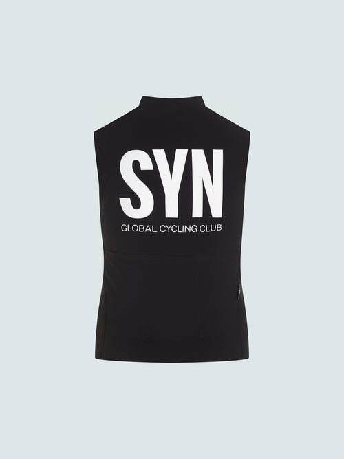SYN 極輕防潑背心 Pro Tech Vest Black 女款 黑底白字