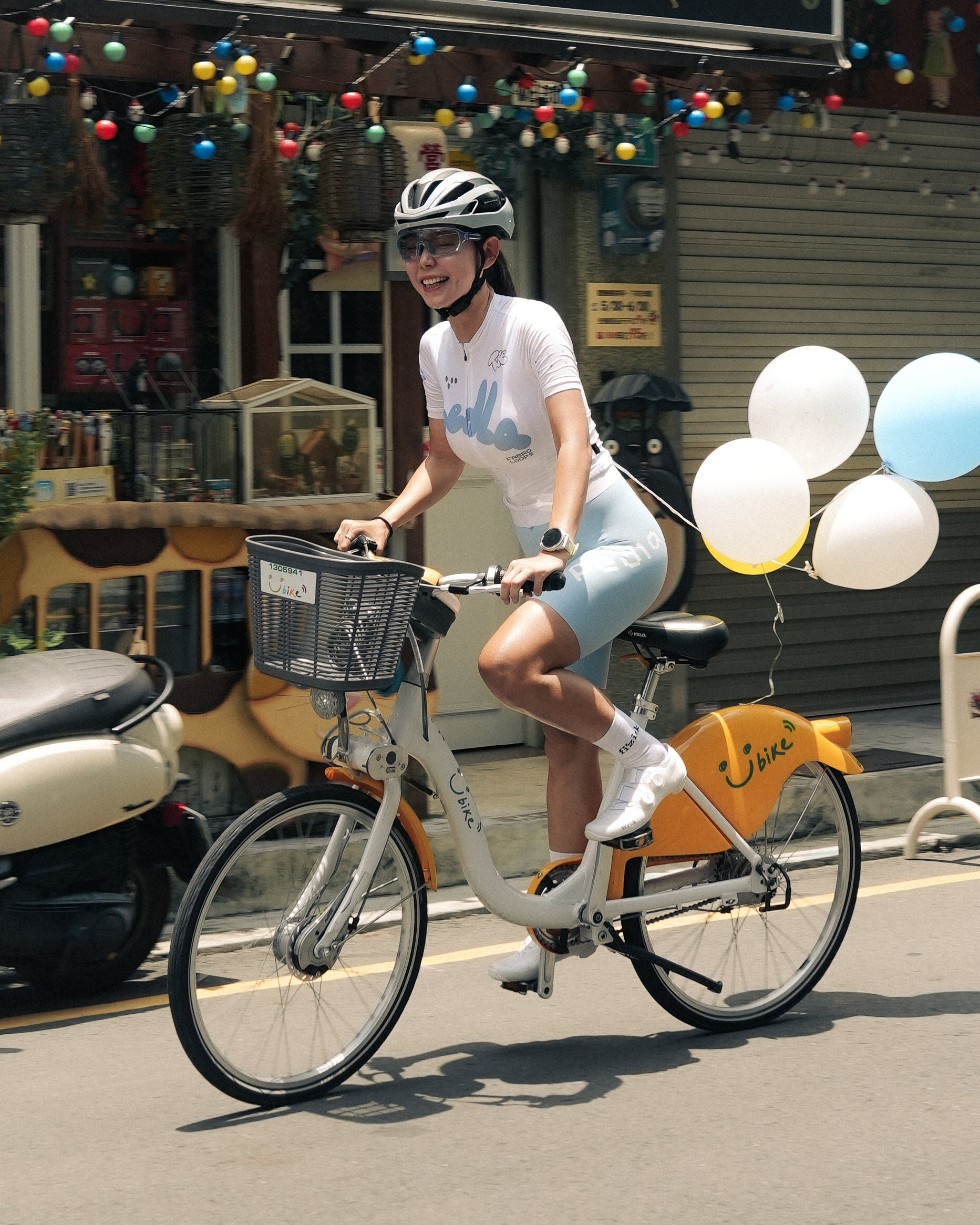 Pedla 車衣 Local Loops Classic Jersey Bubble Powder Blue White 限定款 女款 白