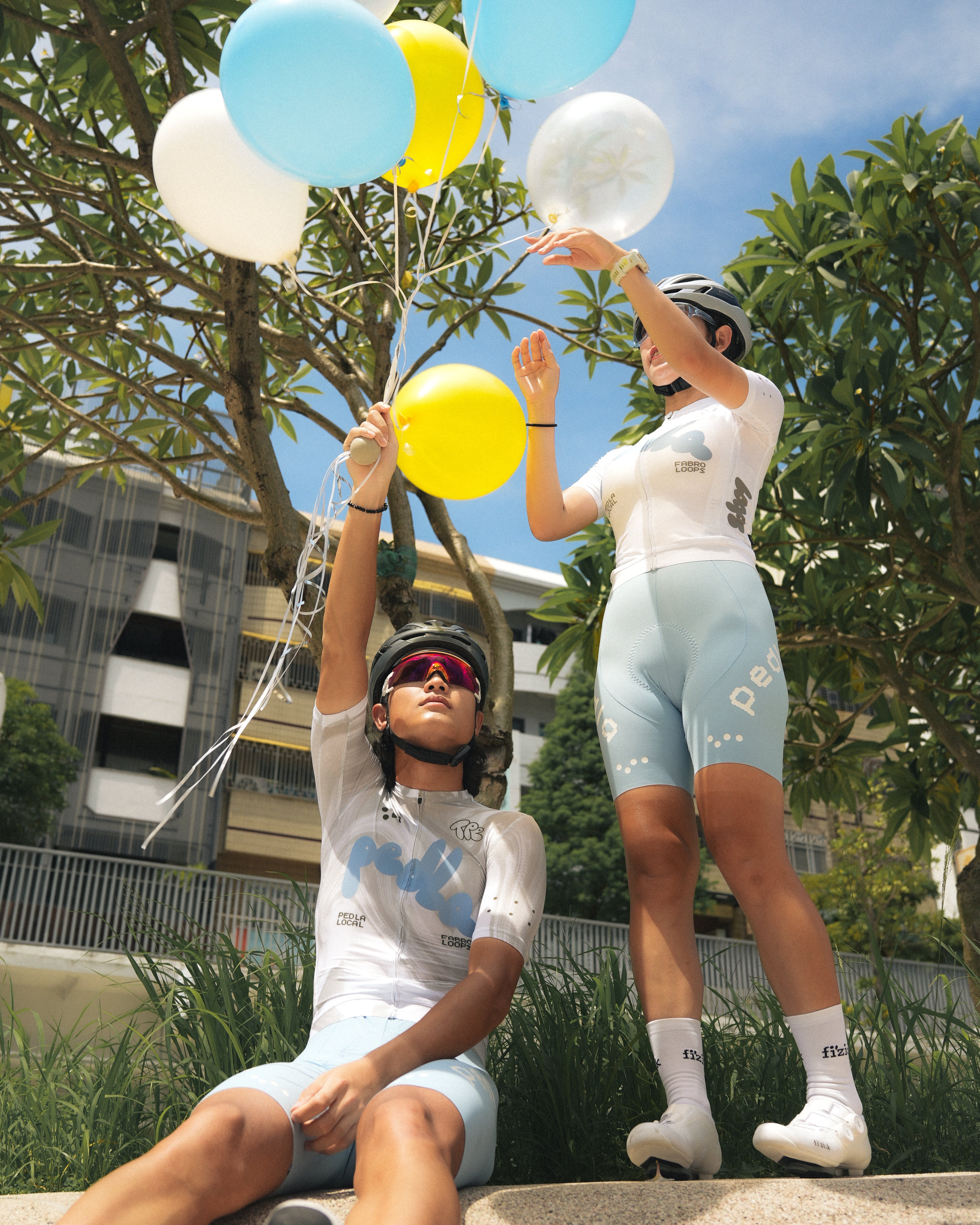 Pedla 車衣 Local Loops Classic Jersey Bubble Powder Blue White 限定款 男款 白