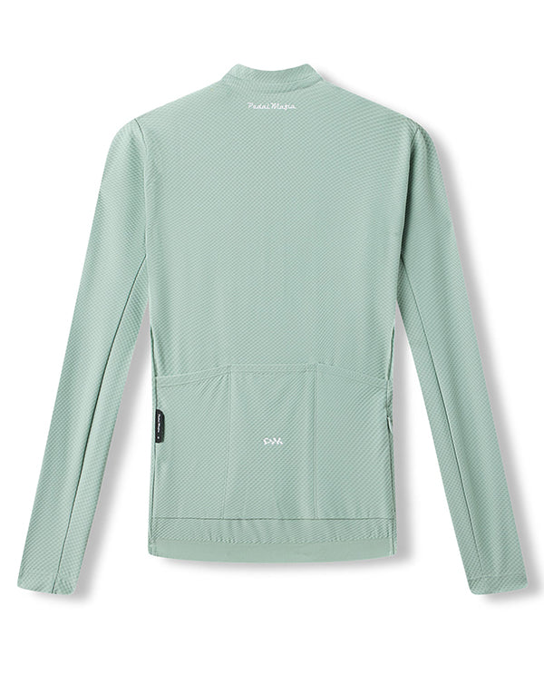 PedalMafia 薄長袖車衣Pro Delta LS Jersey Dark Sage Green 男款 綠