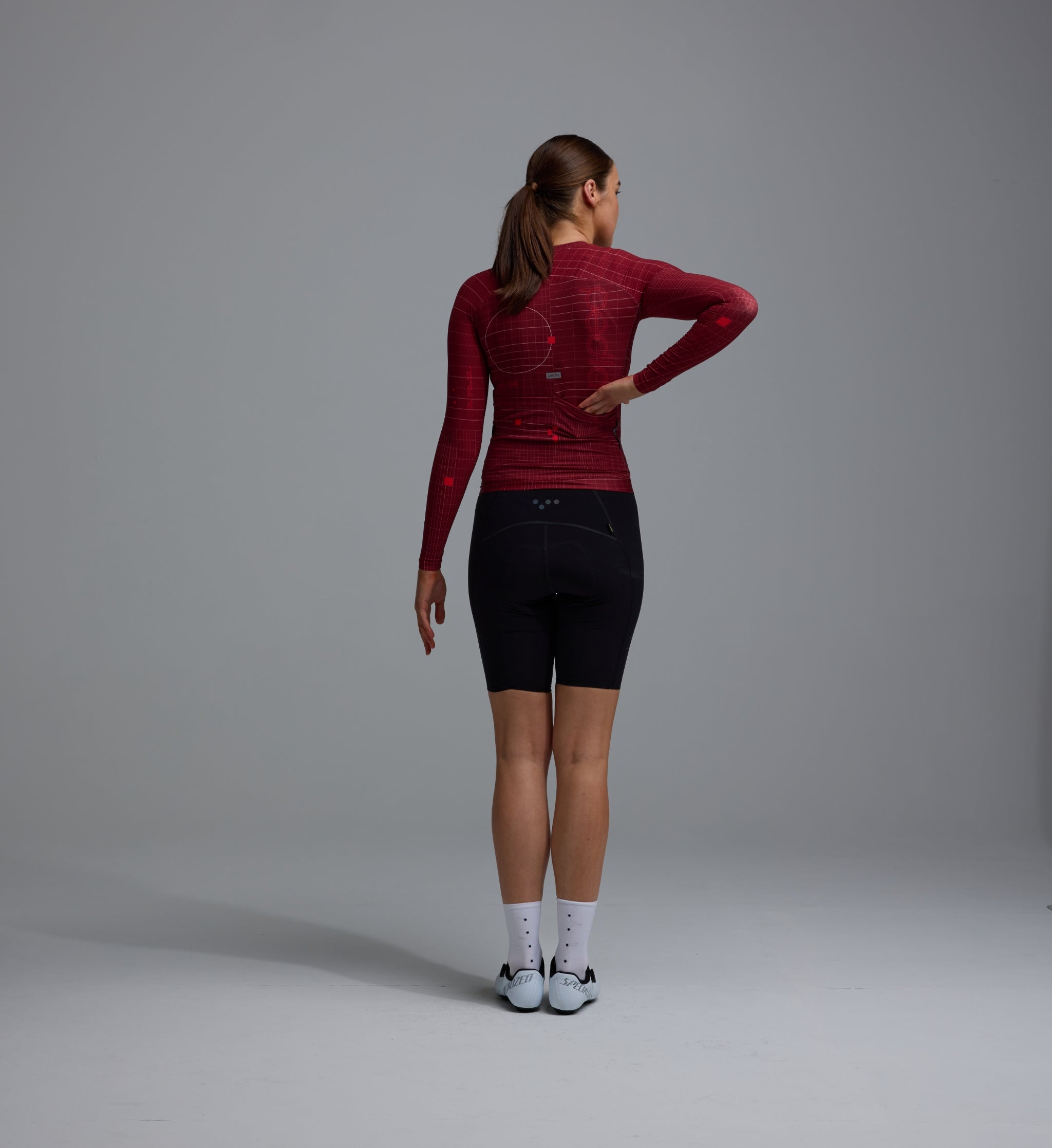 Pedla 薄長袖車衣Pro Pursuit 3.0 LS Jersey Brick 女款 紅