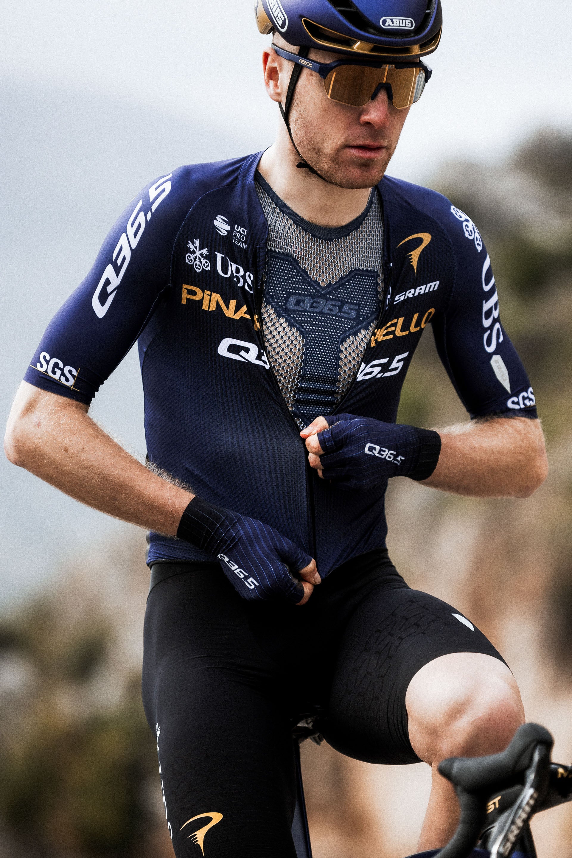 Q36.5 手套PRO Cycling Team Gloves Ocean Blue 2026 藍