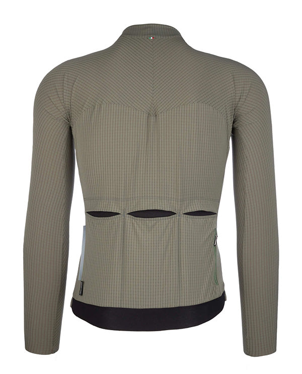 Q36.5 車衣 Pinstripe X Long Sleeve Jersey Women Olive Green 男款 橄欖綠