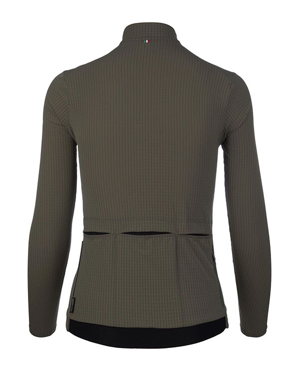 Q36.5 車衣 Pinstripe X Long Sleeve Jersey Women Olive Green 女款 橄欖綠