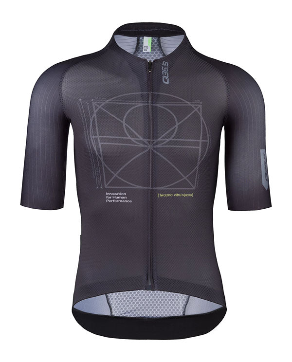 Q36.5 車衣Vitruvian Short Sleeve Jersey Anthracite 男款 鐵灰