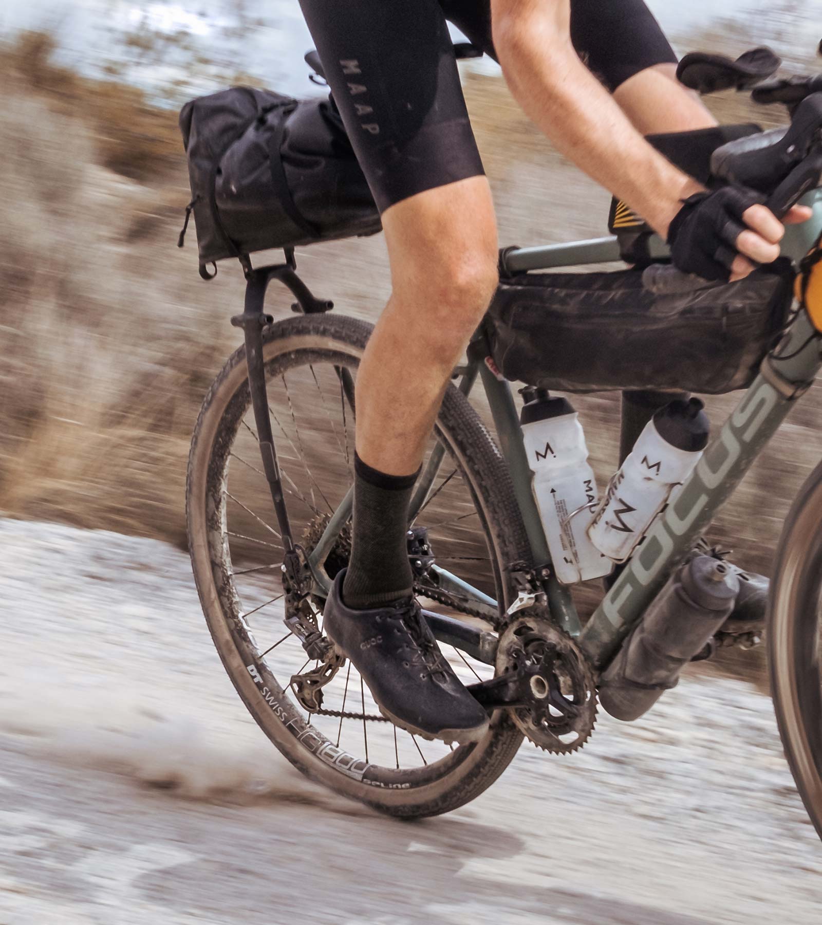 QUOC 礫石鞋Gran Tourer Gravel Shoes Black Gum -黑