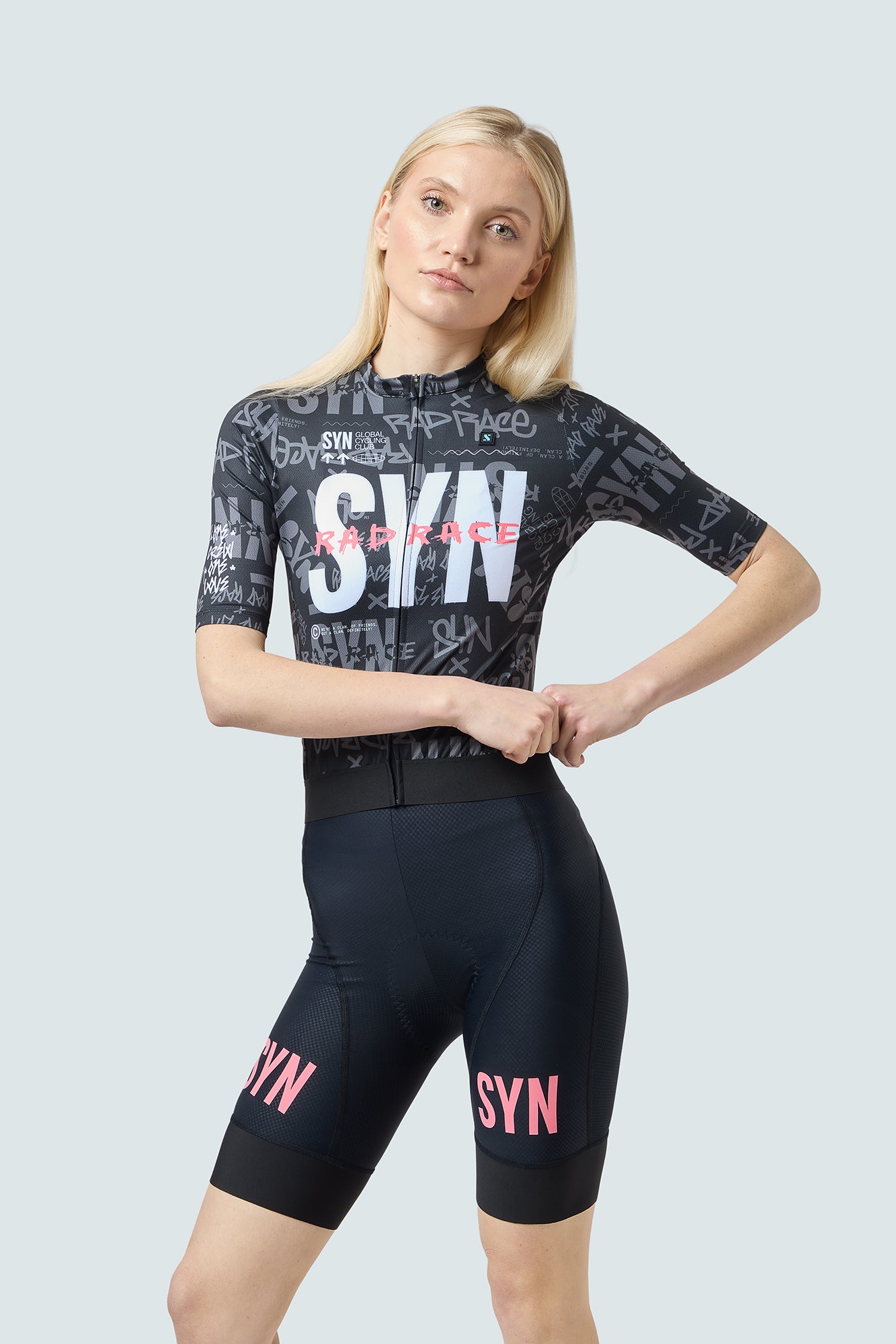 SYN 車褲 Pro Rad Race Bib Shorts Black 女款 黑