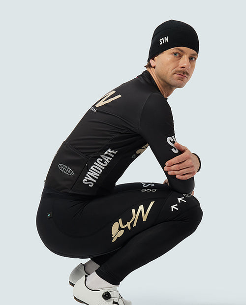 SYN 車衣 Pro Team Shield Jersey Ace 保暖長袖 男款 深灰