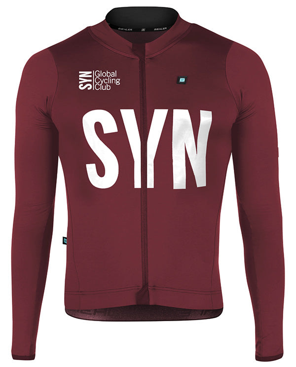 Biehler 長袖車衣Syndicate Training LS Jersey Crimson 男款 緋紅