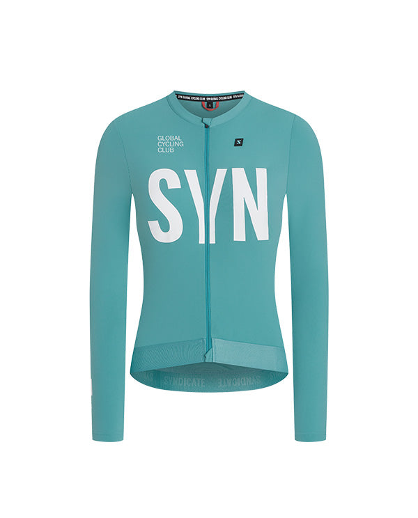 Biehler 長袖車衣Syndicate Training 2.0 LS Jersey Sea Green 女款 海洋綠