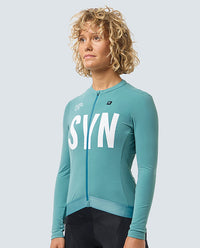 Biehler 長袖車衣Syndicate Training 2.0 LS Jersey Sea Green 女款 海洋綠