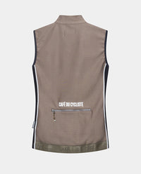 Café du Cycliste 背心 Sibille Softshell Gilet Oyster Grey 女款 棕