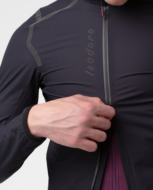 Isadore 輕量防水風雨衣 Signature Rain Jacket Anthracite 男款 黑