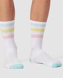 Café du Cycliste 車襪 Cycling Socks Skate Stripes Pastel 白底粉紋