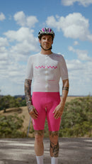 Black Sheep 黑羊 車衣 AeroWeave SS Jersey Classics Pink 男款 粉字白底