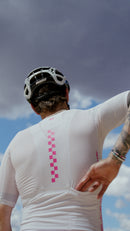 Black Sheep 黑羊 車衣 AeroWeave SS Jersey Classics Pink 女款 粉字白底