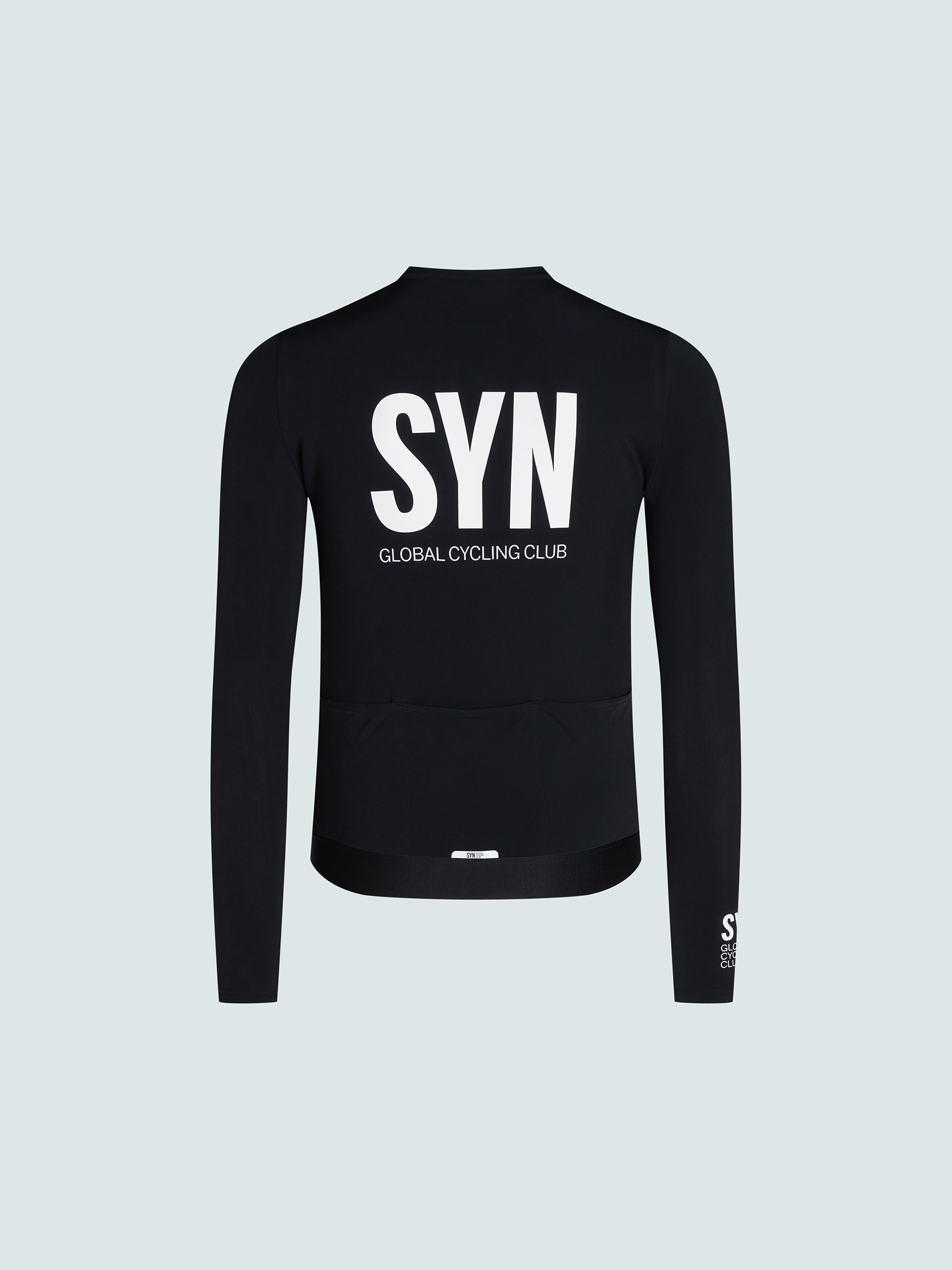 SYN 薄刷毛長袖車衣 Training LS Jersey 2.0 Black 男款 黑