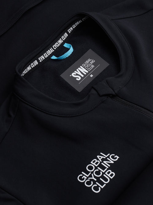 SYN 薄刷毛長袖車衣 Training LS Jersey 2.0 Black 男款 黑