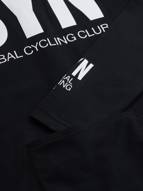 SYN 薄刷毛長袖車衣 Training LS Jersey 2.0 Black 男款 黑