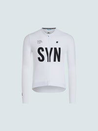 SYN 薄刷毛長袖車衣 Training LS Jersey 2.0 White 男款 白