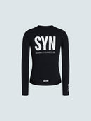 SYN 薄刷毛長袖車衣 Training LS Jersey 2.0 Black 女款 黑