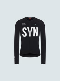 SYN 薄刷毛長袖車衣 Training LS Jersey 2.0 Black 女款 黑