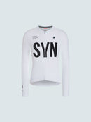 SYN 薄刷毛長袖車衣 Training LS Jersey 2.0 White 女款 白