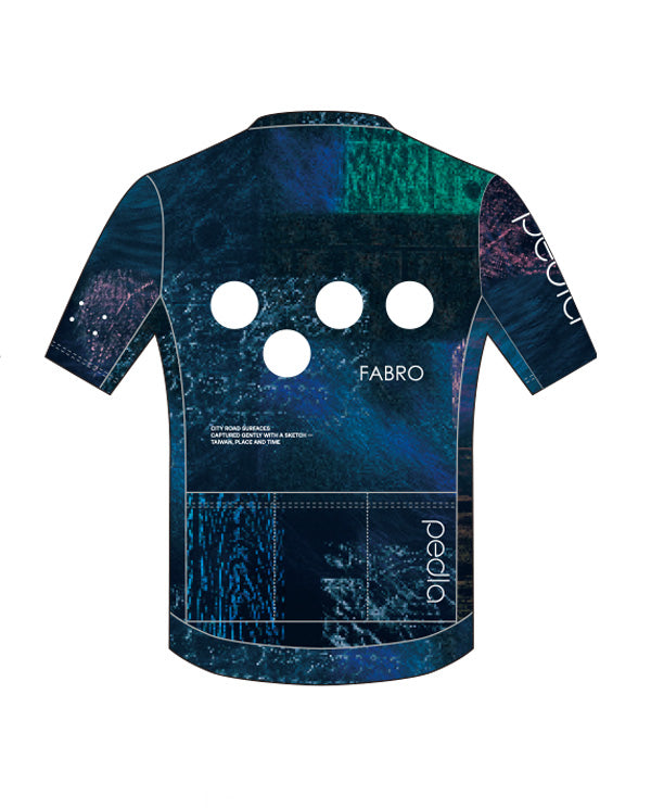 Pedla 車衣 Taiwan Textures Classic SS Jersey Dark Blue-Green 男款 黑綠