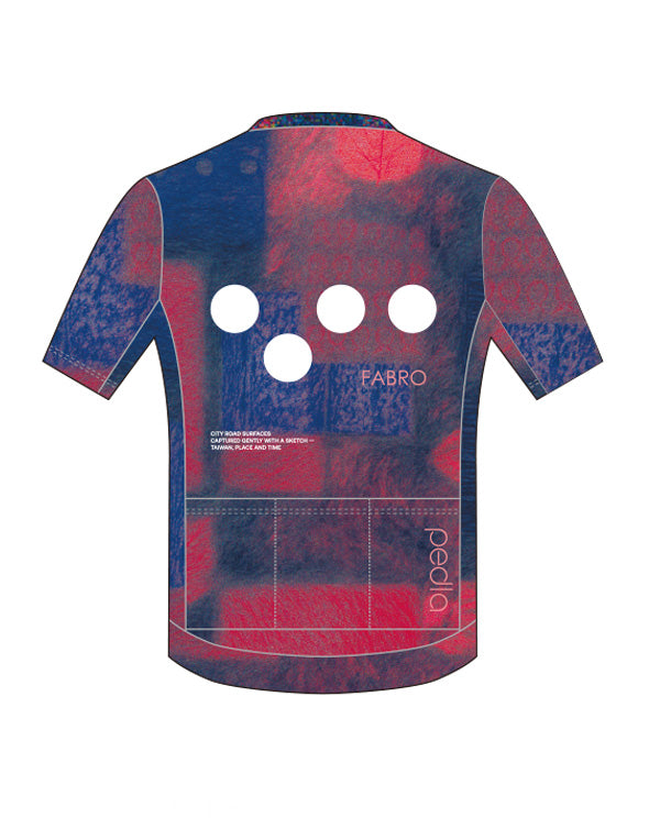 Pedla 車衣 Taiwan Textures Classic SS Jersey Red-Navy 男款 藍紅