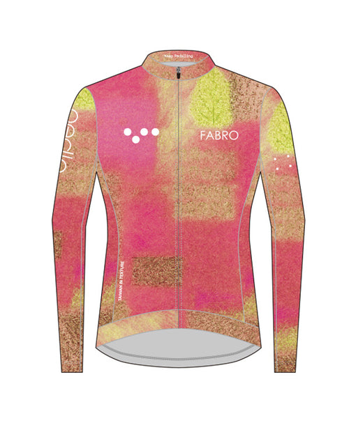 Pedla 薄長袖車衣 Taiwan Textures Classic LS Jersey Hot Pink-Green 女款 粉綠