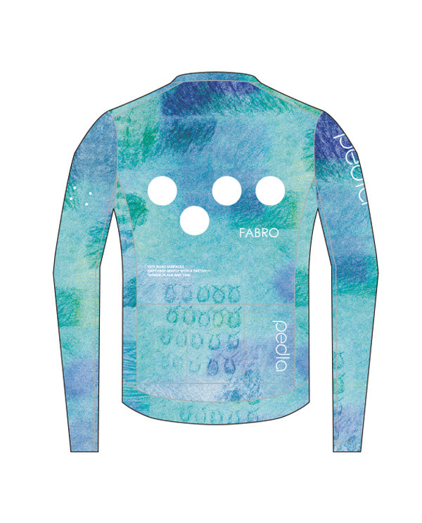 Pedla 薄長袖車衣 Taiwan Textures Classic LS Jersey Light Blue-Green 男款 淺藍綠