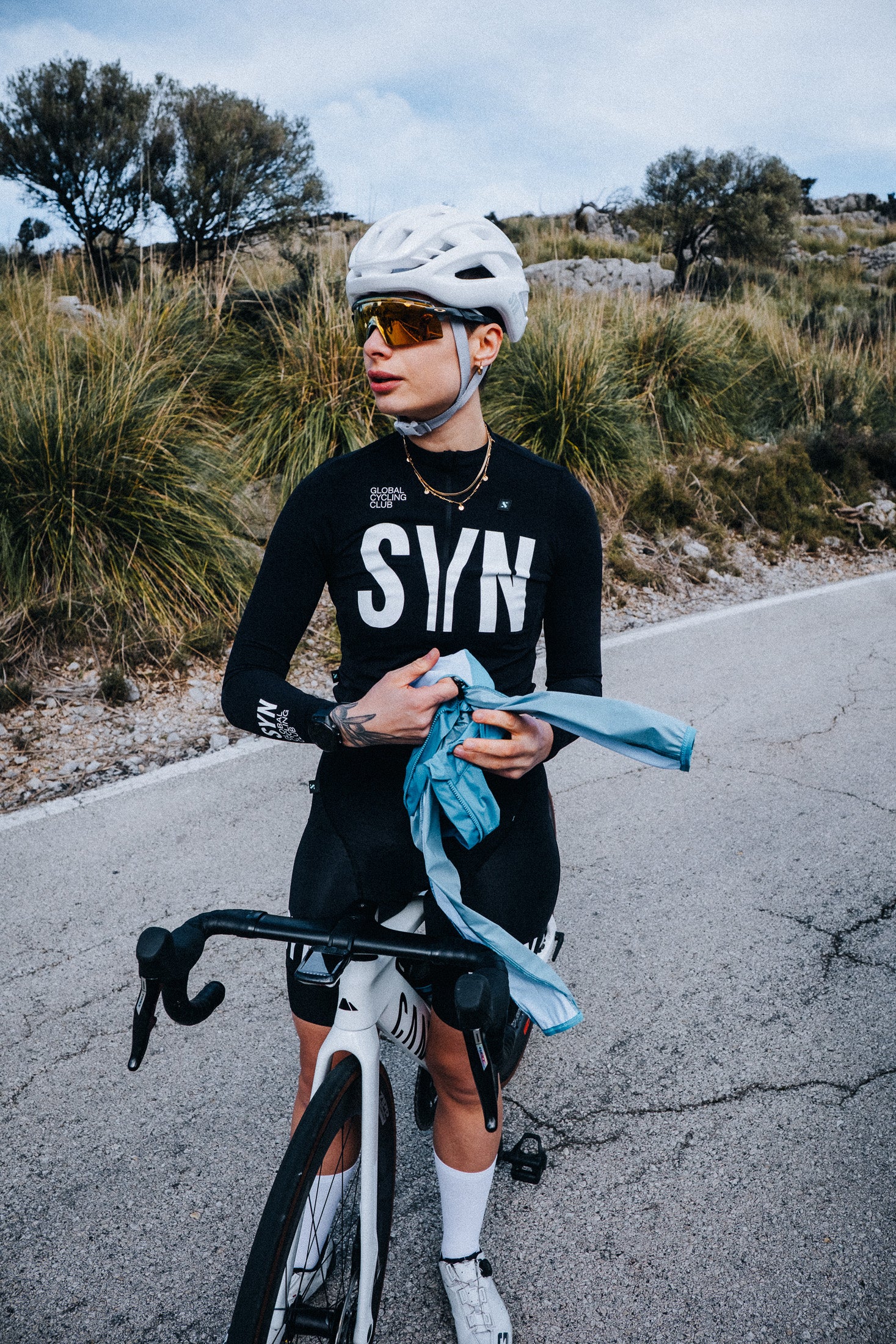 SYN 薄刷毛長袖車衣 Training LS Jersey 2.0 Black 女款 黑