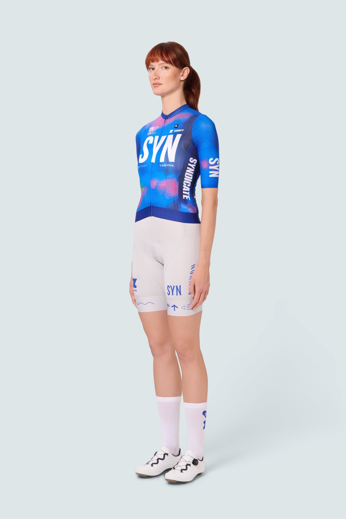 SYN 車褲 Pro Team Club Circuit Bib Shorts Frozen 女款 白