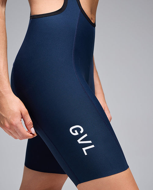 Givelo 磁扣車褲Lacefly 2.0 Bib Shorts Navy 女款 藍