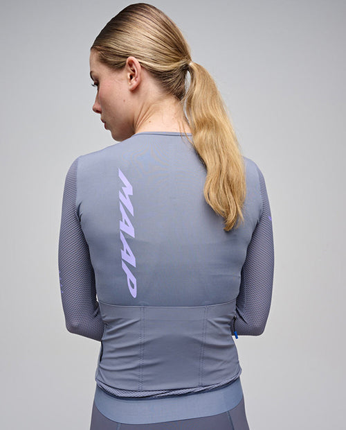 MAAP 車衣 Emerge Jersey Galaxy Blue 長袖 女款 灰藍