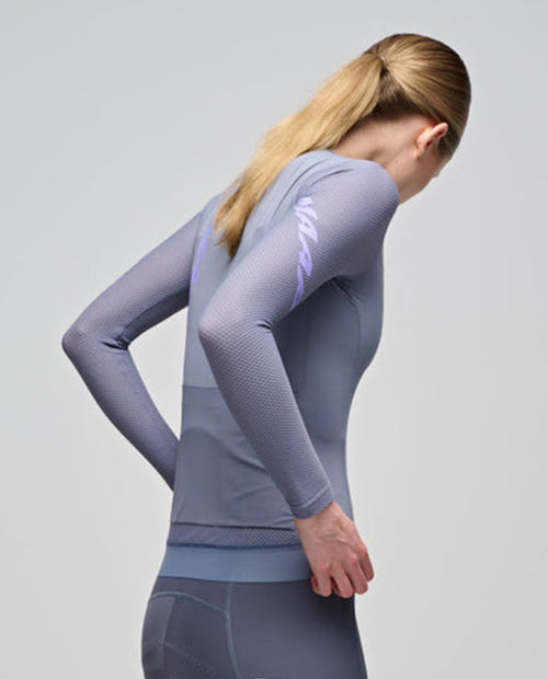 MAAP 車衣 Emerge Jersey Galaxy Blue 長袖 女款 灰藍