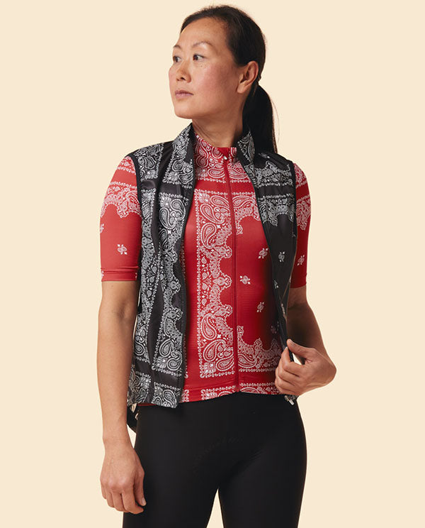 Café du Cycliste 工坊背心 Savana Windproof Atelier Gilet Black 女款 黑