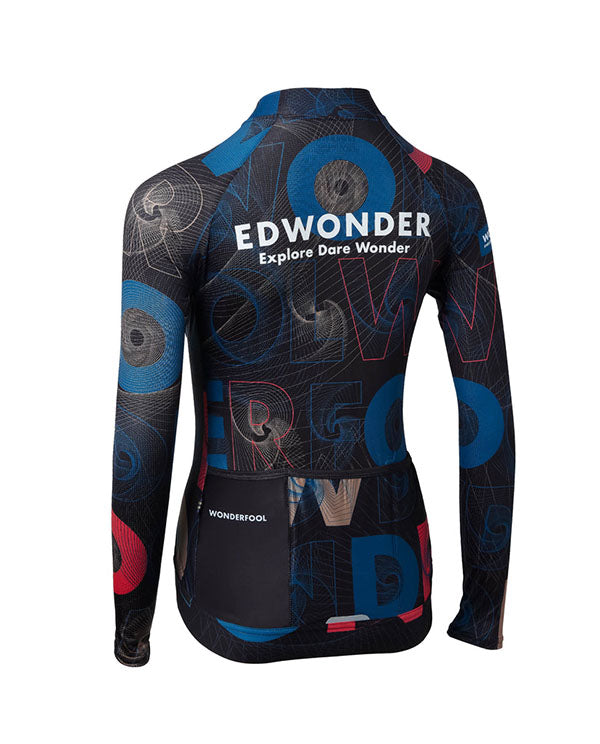 EdWonder 車衣Wonderfool Infinite LS Jersey Black** 長袖 女款 黑