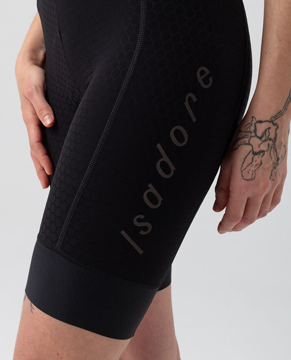Isadore 車褲 Echelon Aero Bib Shorts Black White 女款 黑