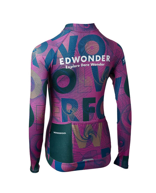 EdWonder 車衣Wonderfool Infinite LS Jersey Berry Purple** 長袖 女款 梅紫