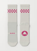 Black Sheep 黑羊 車襪 Perfect Crew Socks White Pink 白底粉格