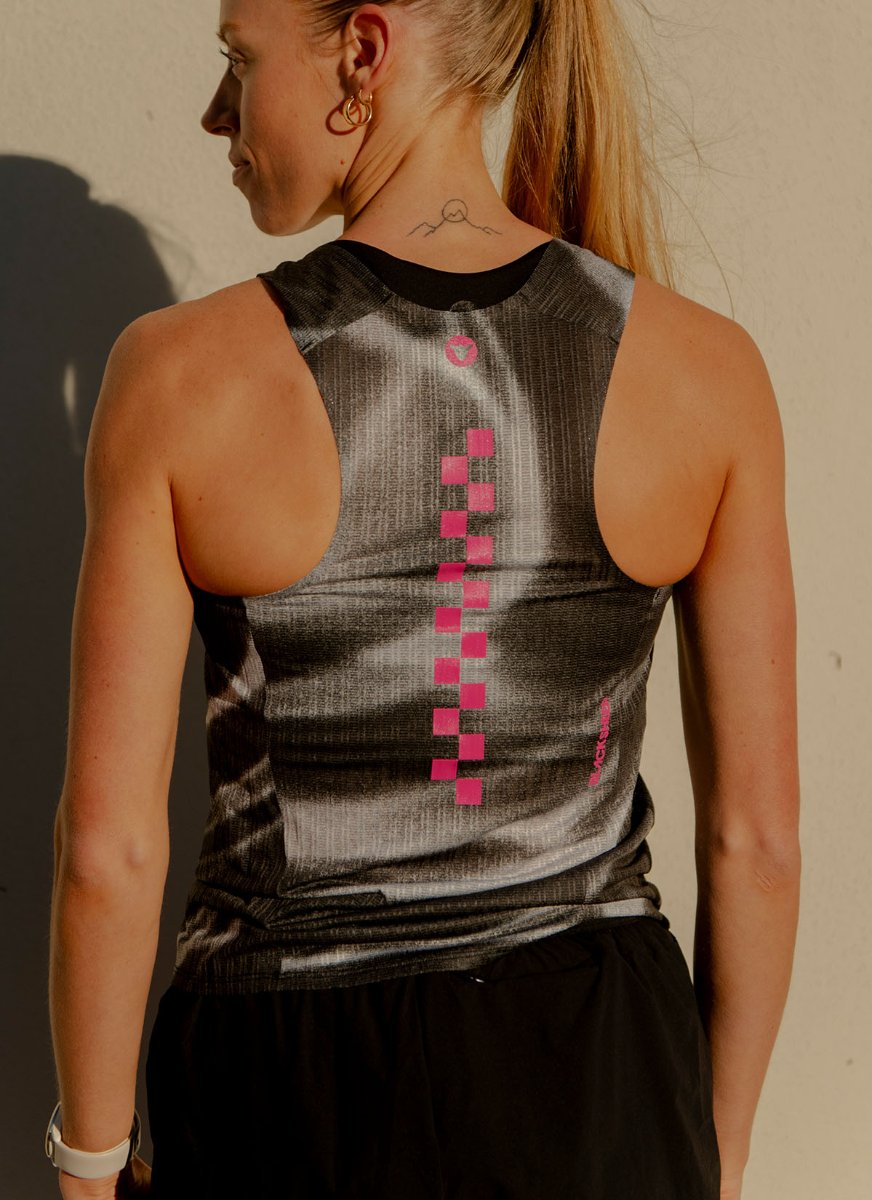 Black Sheep 運動衣 FlyMesh Singlet - Chrome Tide 跑衣背心 女款 黑白