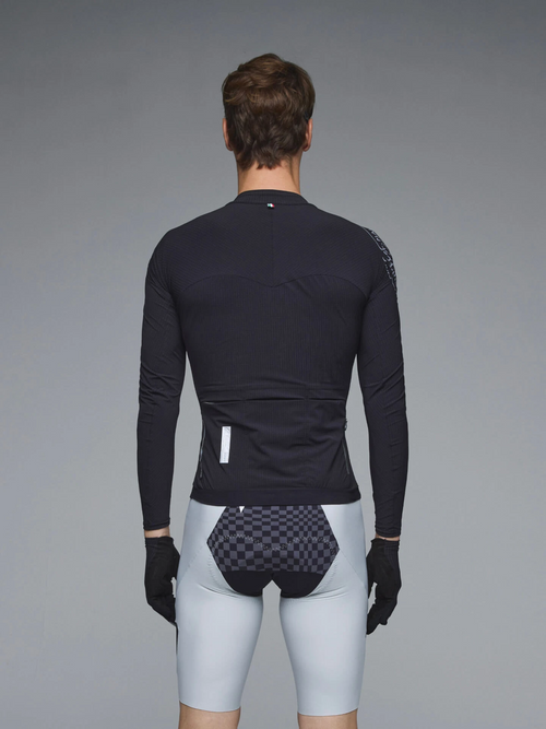 Q36.5 薄長袖車衣Dottore Pro Research Scientist LS Jersey Black 男款 黑