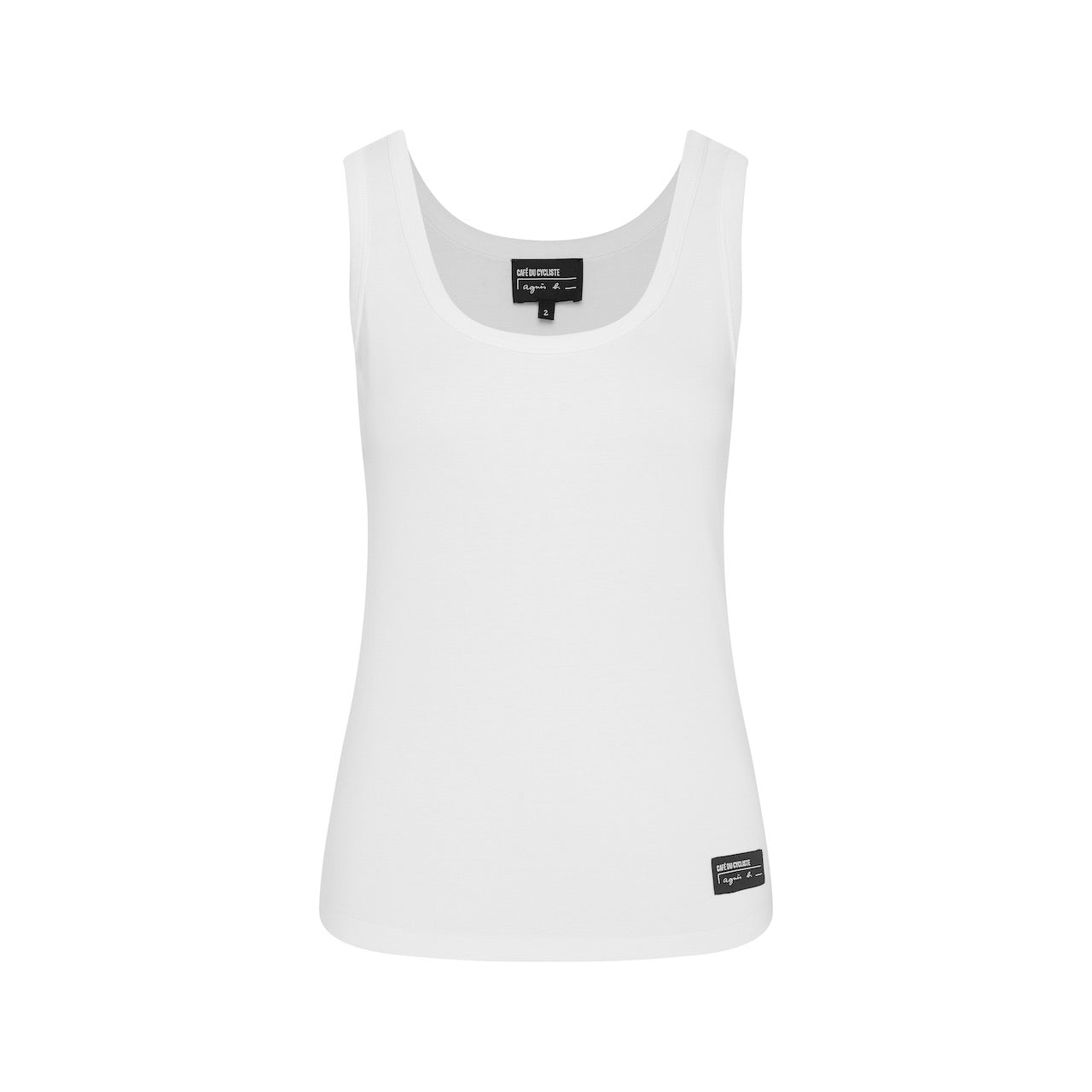 Café du Cycliste 小可愛 Eliott Tank Top 女款 白 - agnès b. 聯名