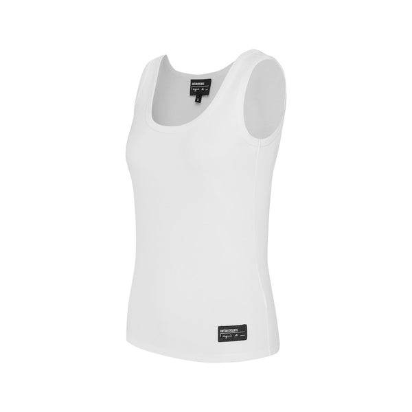 Café du Cycliste 小可愛 Eliott Tank Top 女款 白 - agnès b. 聯名