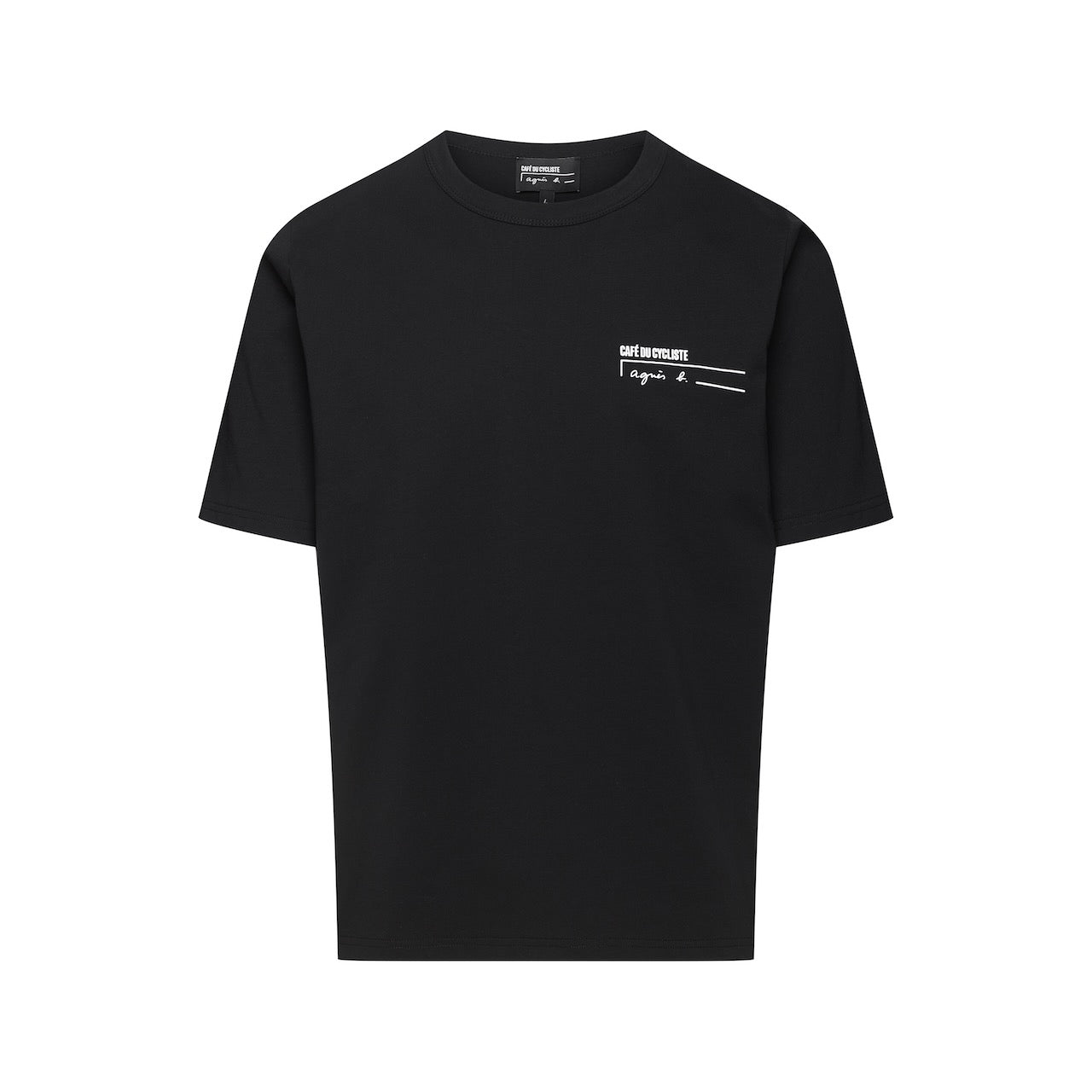 Café du Cycliste 短T Enzo T-Shirt Black 黑 男女共版 - agnès b. 聯名