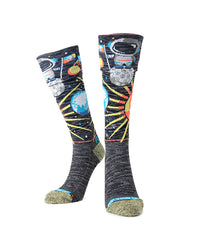 FLIPPOS壓力襪-Space Camp DAY小太空人 淺灰