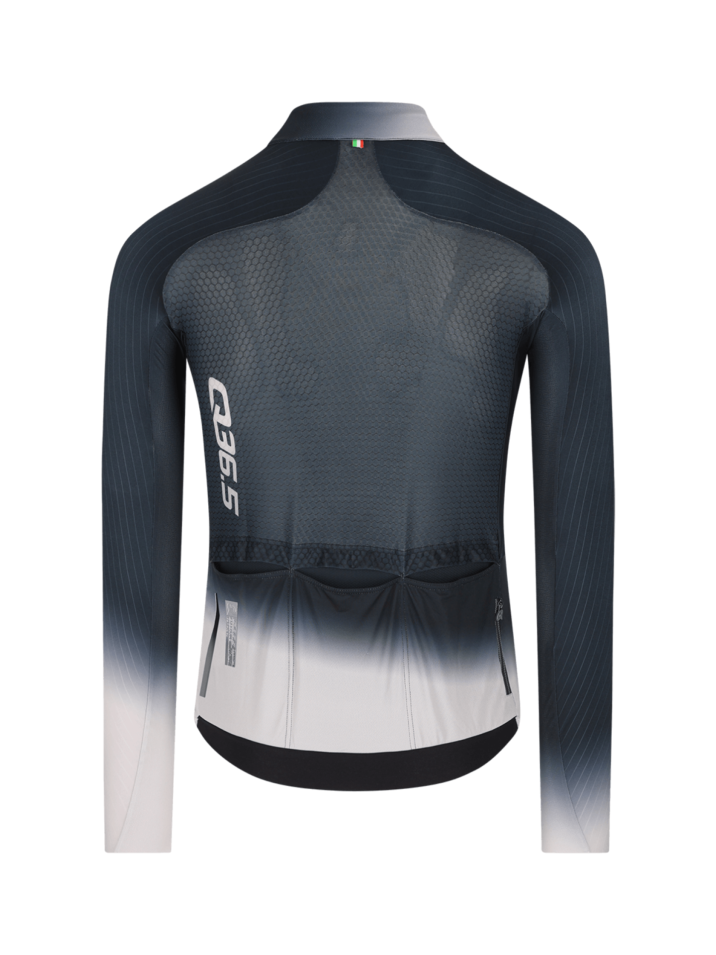 Q36.5 薄長袖車衣Gregarius Hybrid Light Collar Fade Long Sleeve Jersey Black 男款 黑