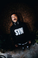 SYN 連帽長T Unisez Heavy Cotton Hoodie Black 男女共版 黑