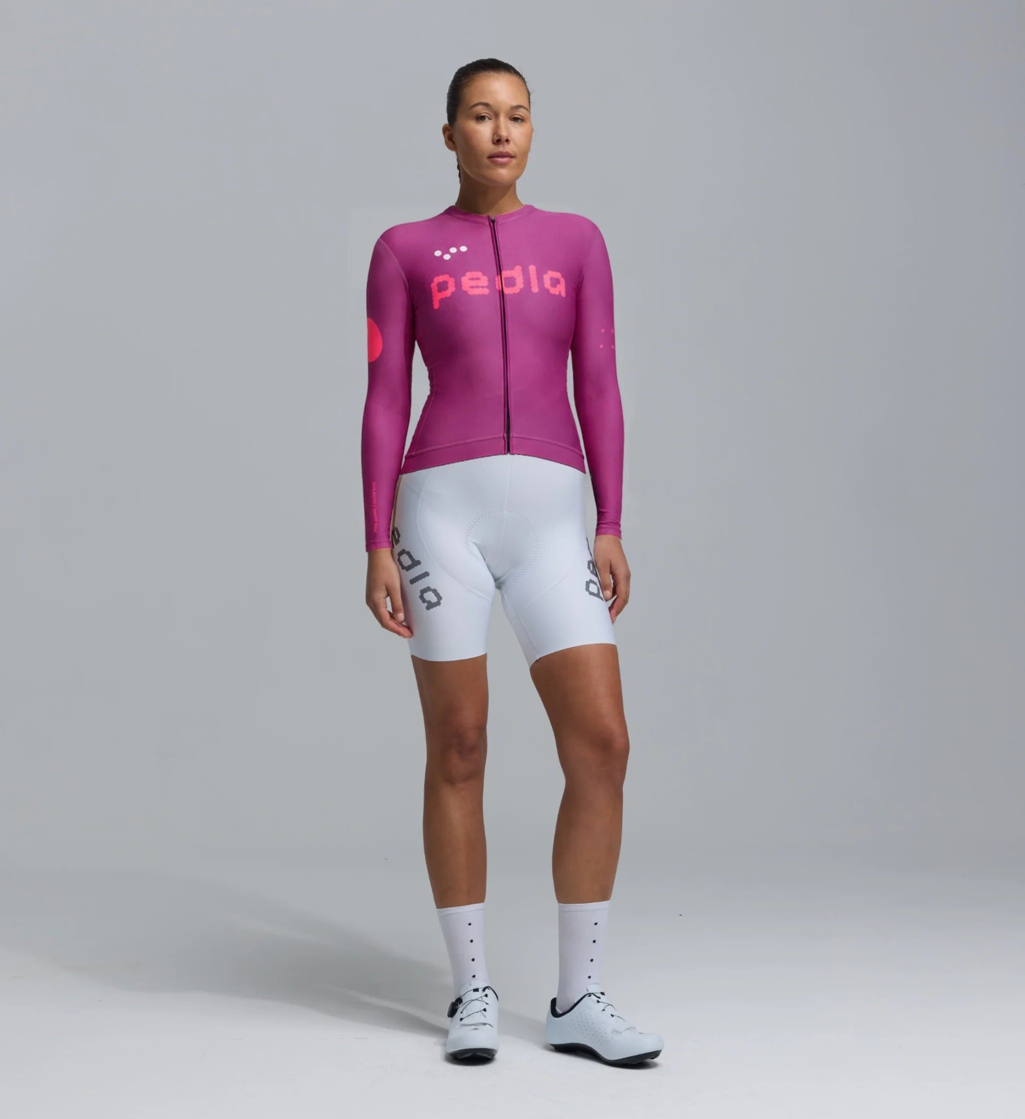 Pedla 薄長袖車衣 Dots Classic LS Jersey Violet 女款 紫羅蘭
